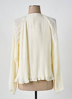 Blouse légère et transparente manches longues beige VILA femme