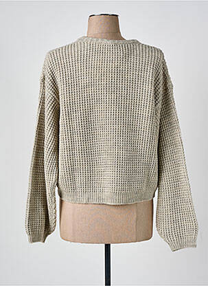 Pull stretch manches longues gris AMERICAN VINTAGE femme