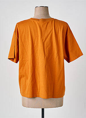 T-shirt coupe droite manches courtes orange AMERICAN VINTAGE femme