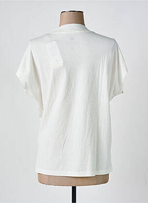 T-shirt imprimé fantaisie manches courtes beige THINKING MU femme