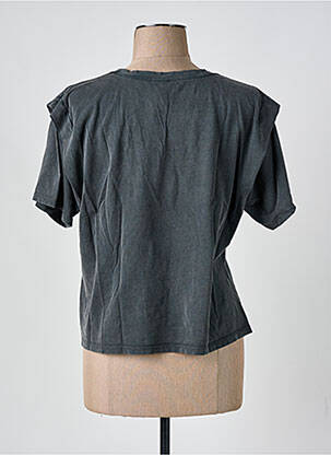T-shirt coupe droite manches courtes gris PIECES femme