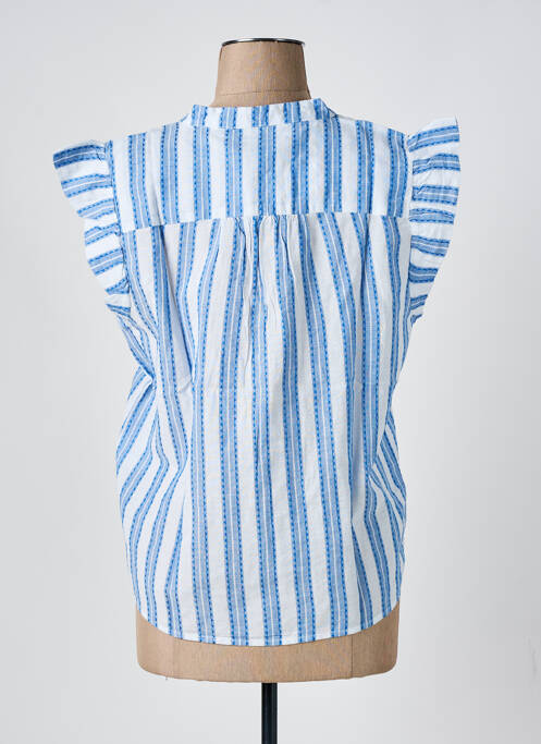 Blouse bleu ICHI pour femme