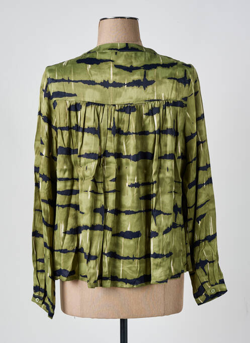 Chemisier coupe fluide manches longues vert VILA femme