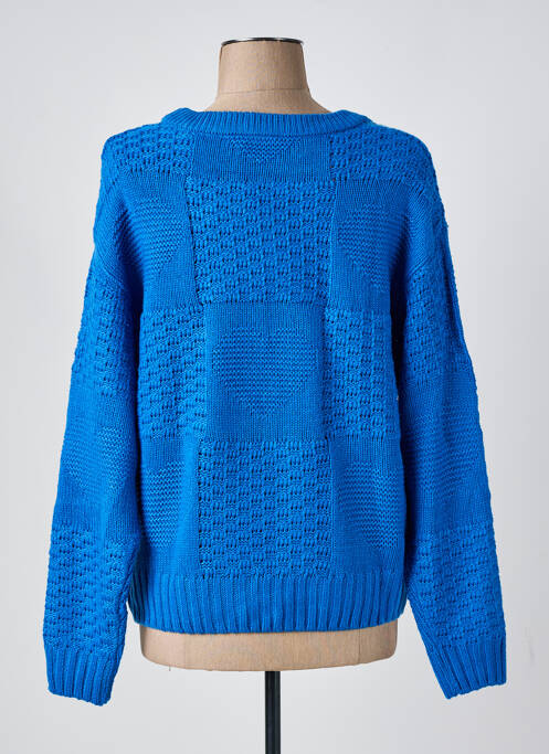 Pull stretch manches longues bleu ICHI femme