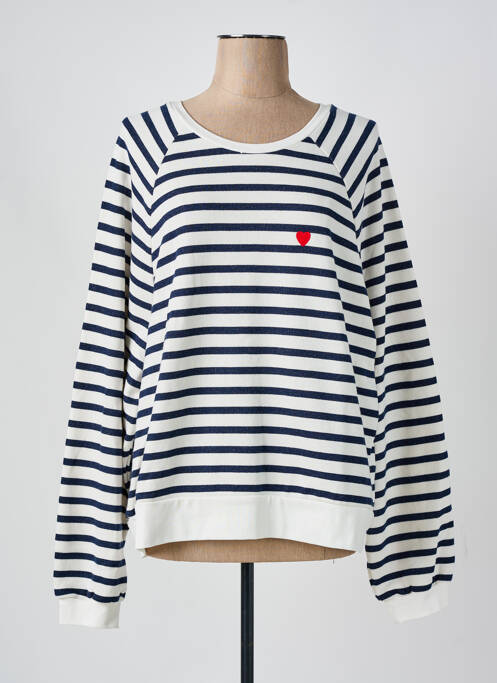 Sweat-shirt bleu PIECES pour femme