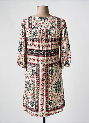 Robe courte manches longues manches longues rose GRACE & MILA femme