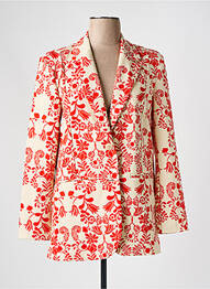 Blazer fausses poches rouge ICHI femme