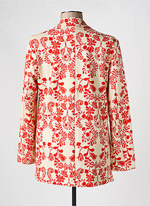 Blazer fausses poches rouge ICHI femme