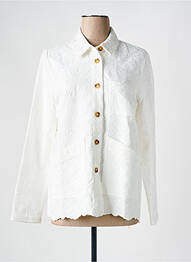 Veste casual coupe droite blanc LA PETITE ETOILE femme