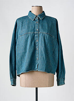 Veste casual coupe droite bleu AMERICAN VINTAGE femme