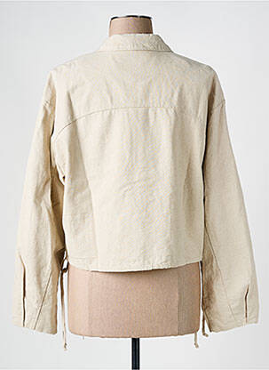 Veste casual coupe droite beige OBJECT femme