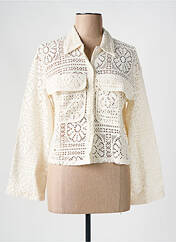 Gilet manches longues beige VILA pour femme seconde vue