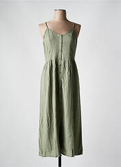 Robe mi-longue vert VILA pour femme seconde vue