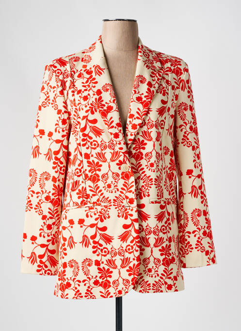 Blazer rouge ICHI pour femme