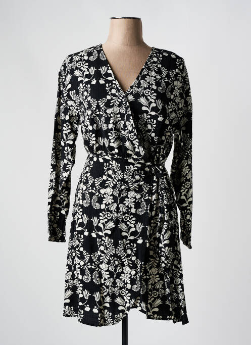 Robe courte noir ICHI pour femme