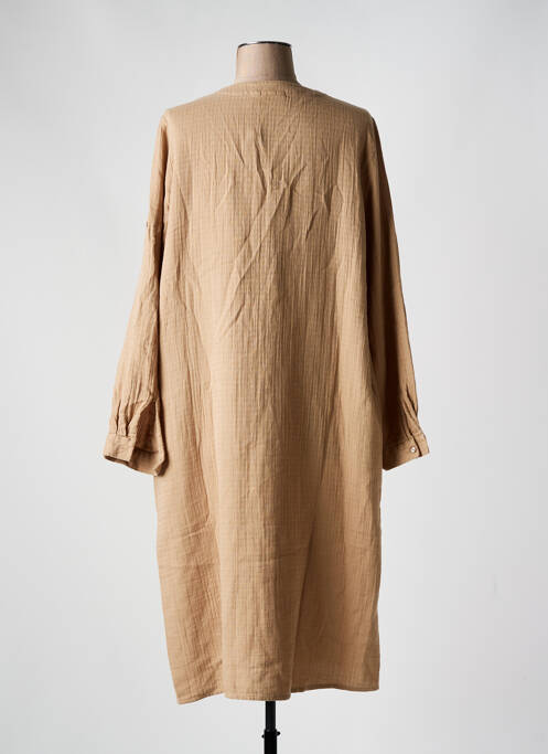 Robe mi-longue beige VILA pour femme