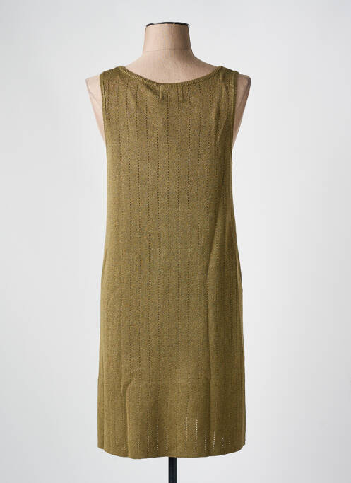Robe mi-longue vert PIECES pour femme