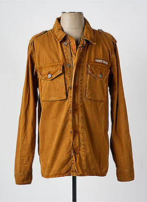 Veste casual fermeture boutonnée sur le devant marron HERO SEVEN homme