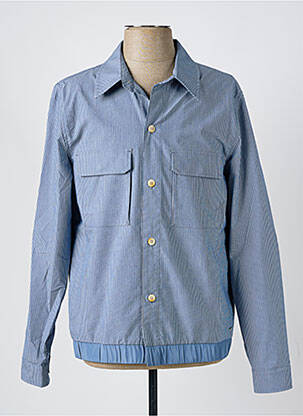 Veste casual fermeture boutonnée sur le devant bleu SCOTCH & SODA homme
