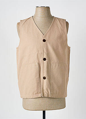 Gilet sans manche poches beige OLOW homme