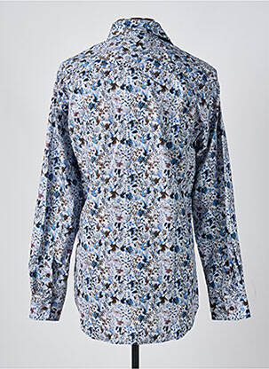 Chemise manches longues imprimé fleurs bleu MATINIQUE homme