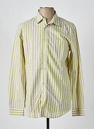 Chemise manches longues imprimé rayures vert MINIMUM homme