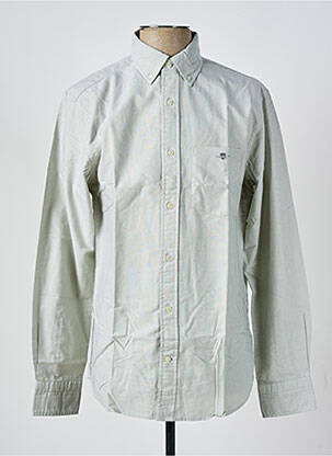 Chemise manches longues coupe cintrée vert GANT homme