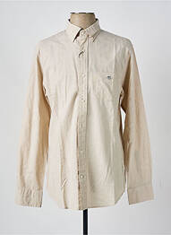 Chemise manches longues poches beige GANT homme