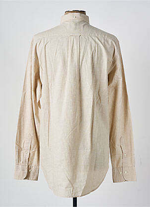 Chemise manches longues coupe cintrée beige GANT homme