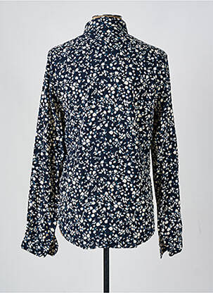 Chemise manches longues imprimé fantaisie bleu IKKS homme