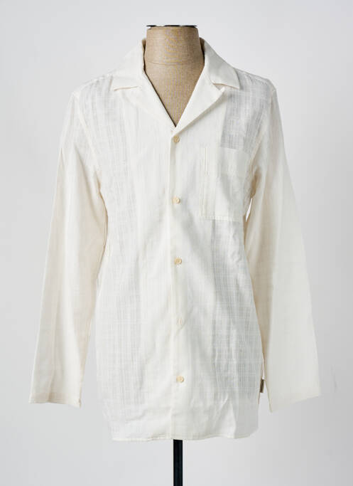 Chemise manches longues beige SCOTCH & SODA pour homme