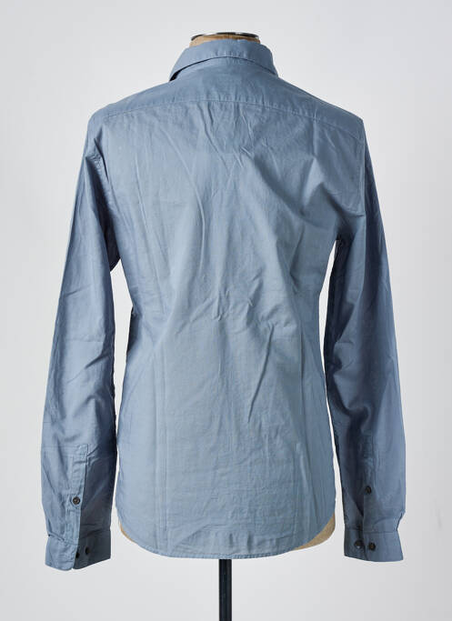 Chemise manches longues bleu fonce IKKS pour homme