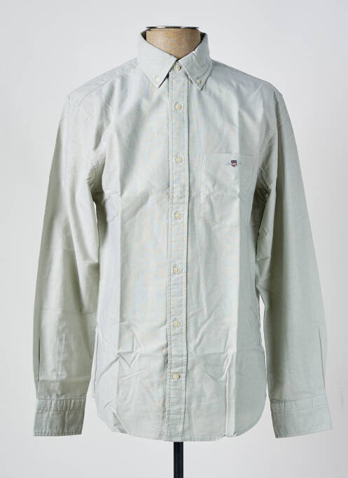 Chemise manches longues vert GANT pour homme