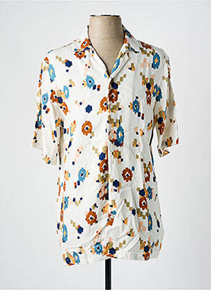 Chemise manches courtes imprimé fantaisie blanc MATINIQUE homme