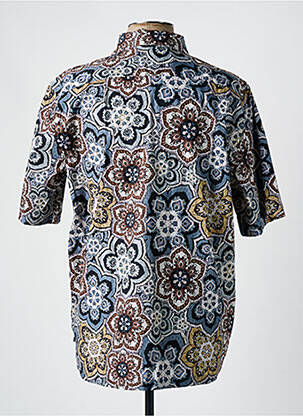 Chemise manches courtes imprimé fantaisie bleu MATINIQUE homme
