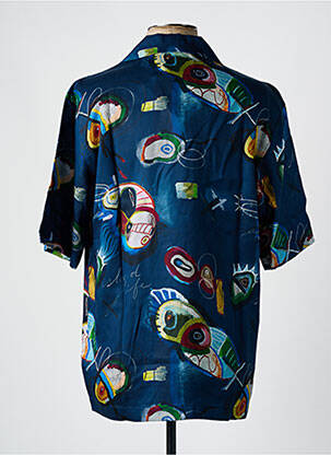 Chemise manches courtes imprimé fantaisie bleu SCOTCH & SODA homme
