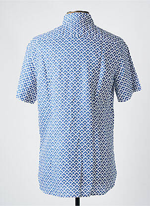 Chemise manches courtes imprimé fantaisie bleu TOMMY HILFIGER homme