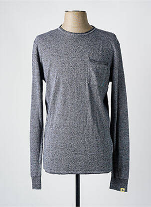 Pull tissage chiné manches longues gris SCOTCH & SODA homme