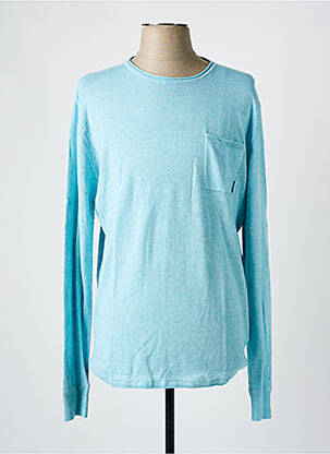 Pull tissage chiné manches longues bleu SCOTCH & SODA homme