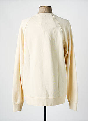 Sweat-shirt broderie manches longues beige OLOW homme