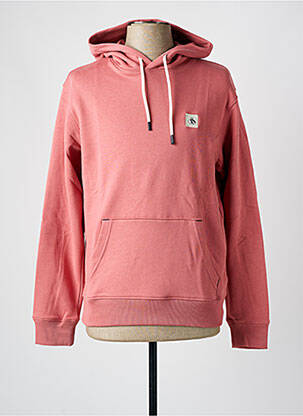 Sweat-shirt à capuche poches manches longues rose SCOTCH & SODA homme
