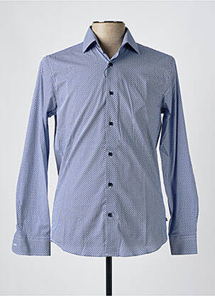 Chemise manches longues imprimé fantaisie bleu MATINIQUE homme