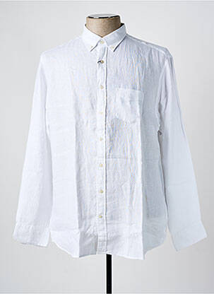 Chemise manches longues coupe droite blanc GANT homme
