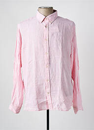 Chemise manches longues coupe droite rose EL GANSO homme