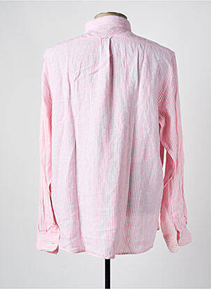Chemise manches longues coupe droite rose EL GANSO homme