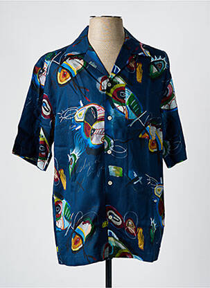 Chemise manches courtes bleu SCOTCH & SODA pour homme