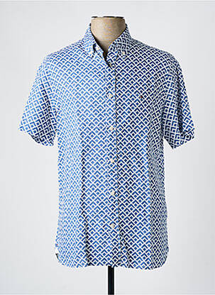 Chemise manches courtes bleu TOMMY HILFIGER pour homme
