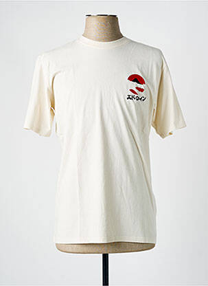 T-shirt beige EDWIN pour homme