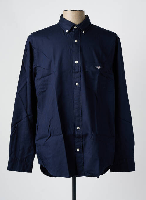 Chemise manches longues coupe droite bleu GANT homme