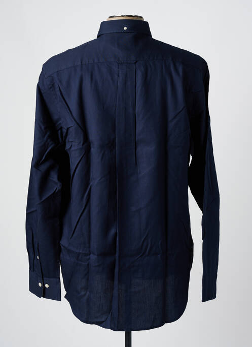 Chemise manches longues coupe droite bleu GANT homme